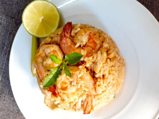 Image of Tom Yam Fried Rice prepared by home chef