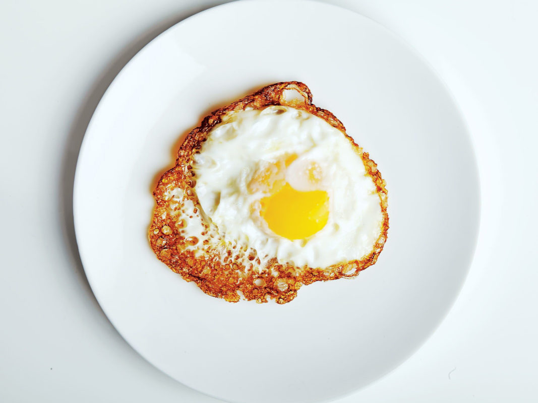 Image of fried egg cooked by home chef