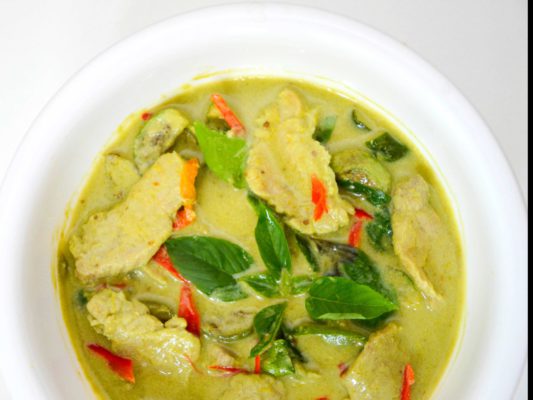Image of Thai Style Green Curry Pork prepared by home chef