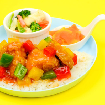 Image of flavorful Sweet-and-Sour Chicken comes with liver-detox soup