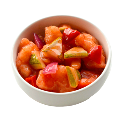 Image of flavorful Sweet and Sour Meat prepared by home chef