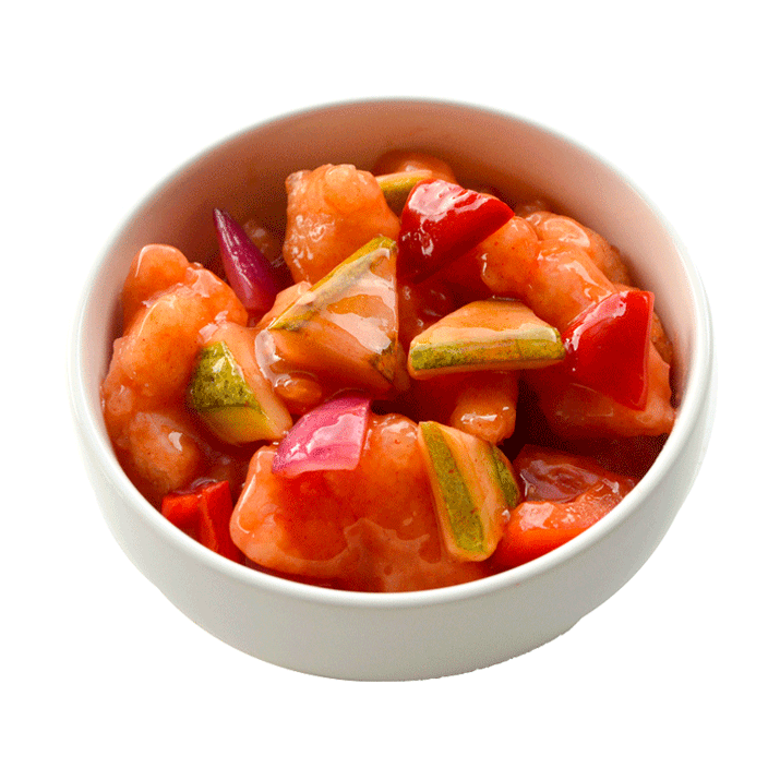 Image of flavorful Sweet and Sour Meat prepared by home chef