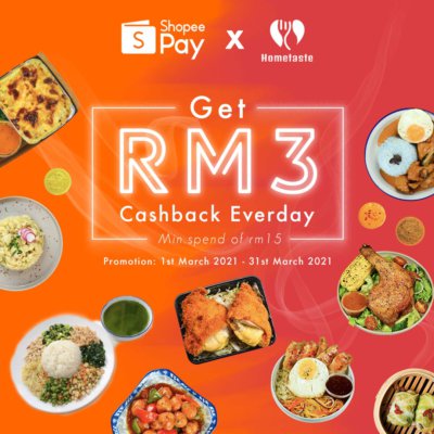 Shopee Cashback up to RM3