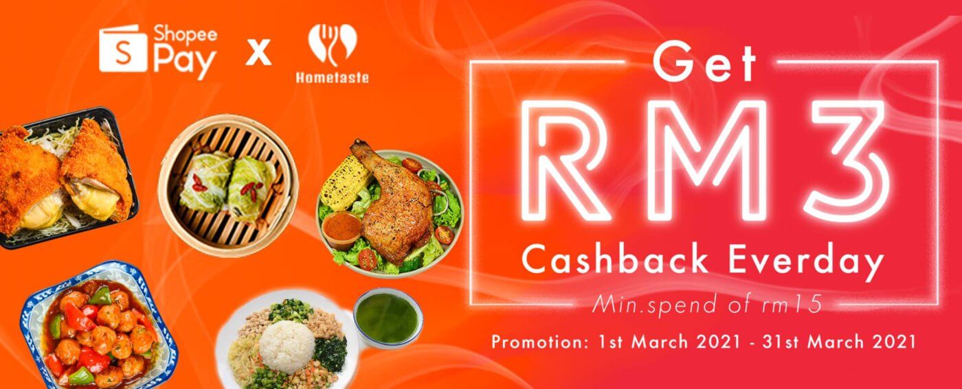 Shopee pay up to RM 3!