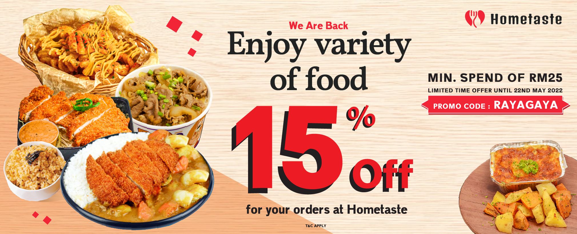Enjoy Delicious Good Food Throughout May with Hometaste Promo Code