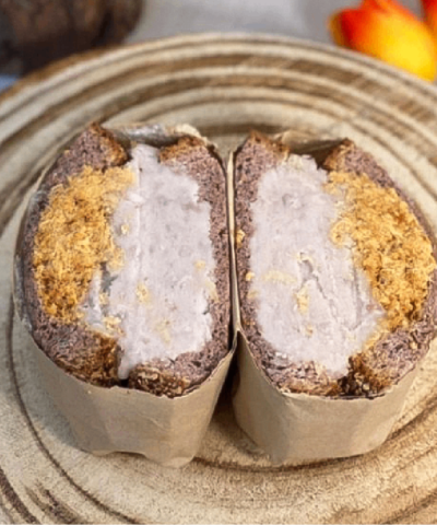 taro chicken floss sandwich