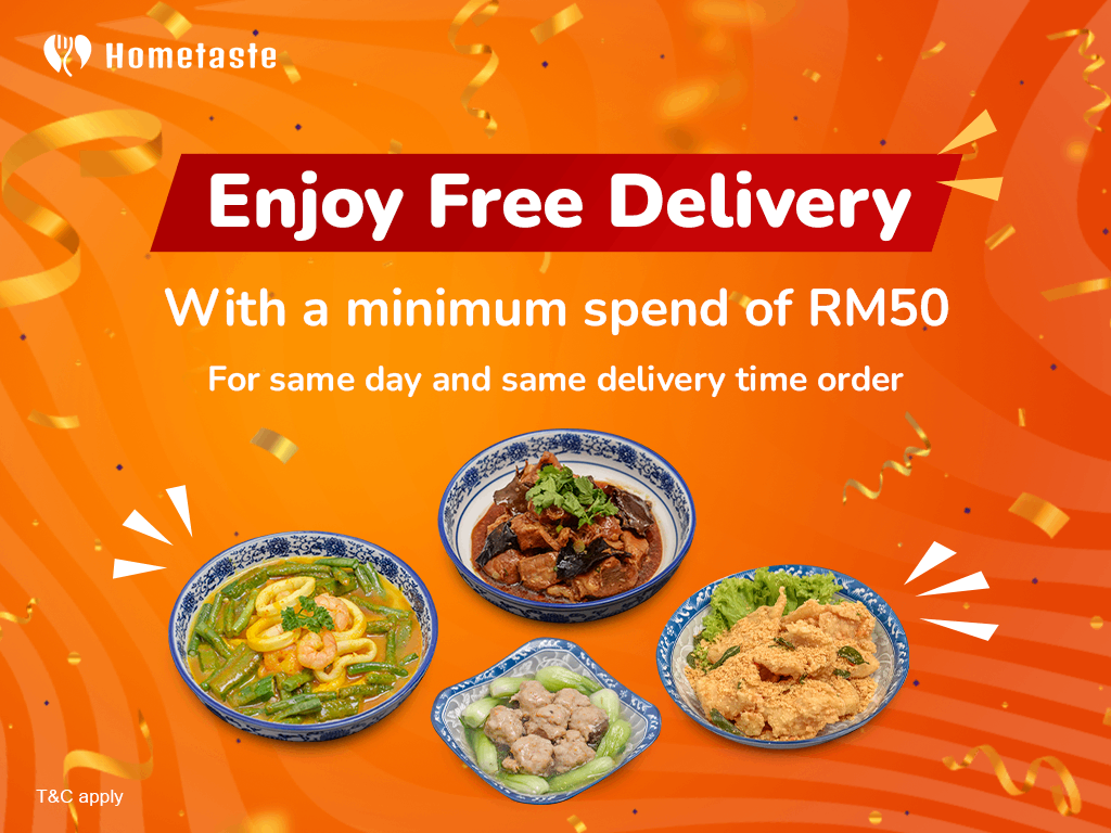enjoy free delivery min spend RM50 Nov