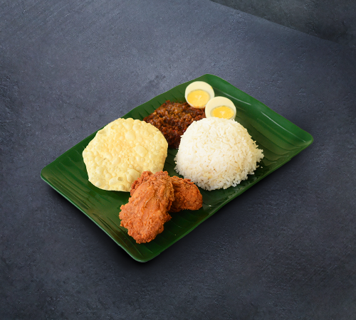 ahpek fried chicken with white rice