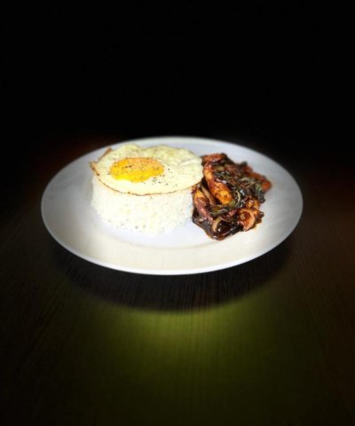 teriyaki chicken rice & sunny side up