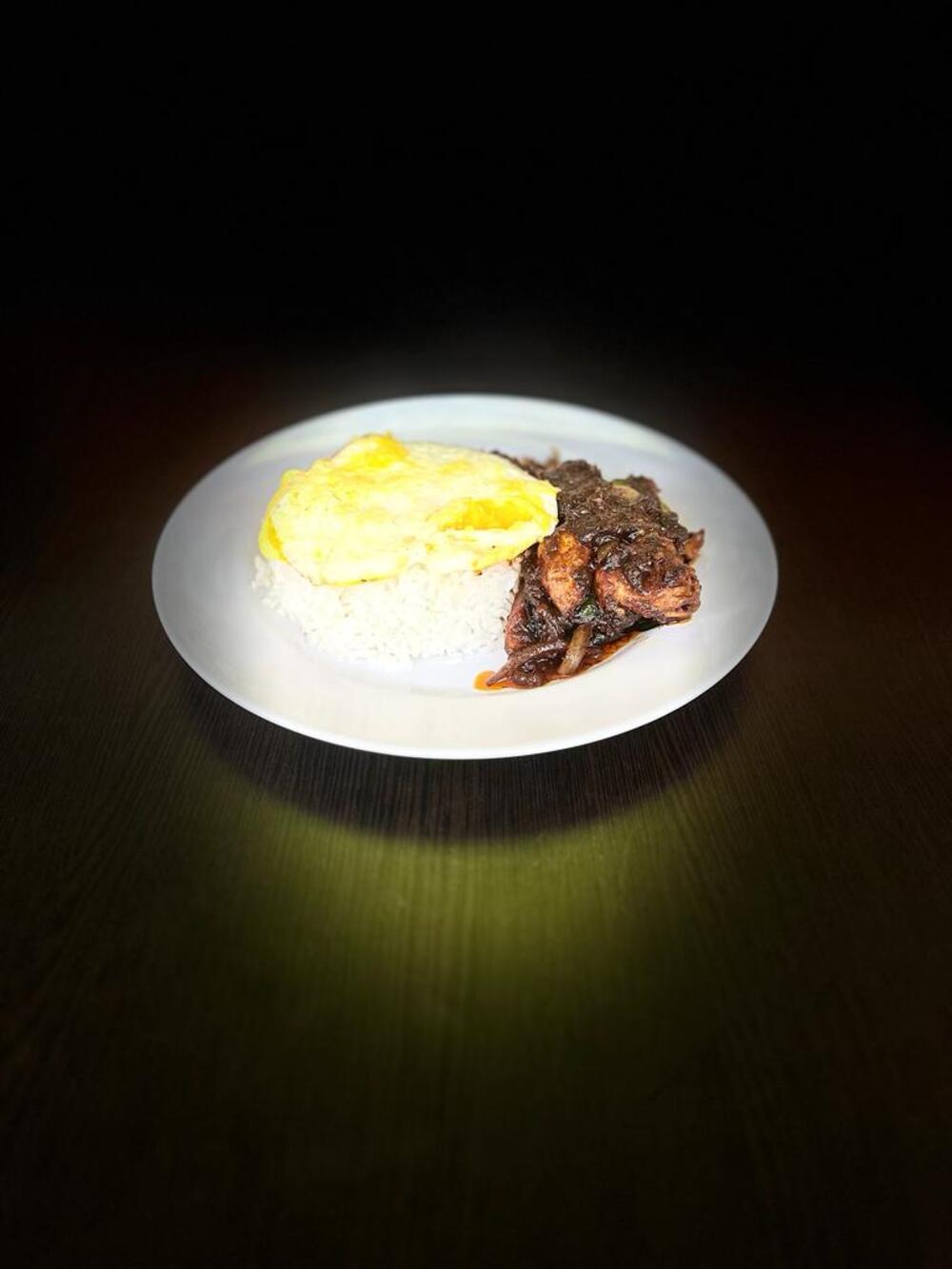 black pepper chicken rice & sunny side up (copy)