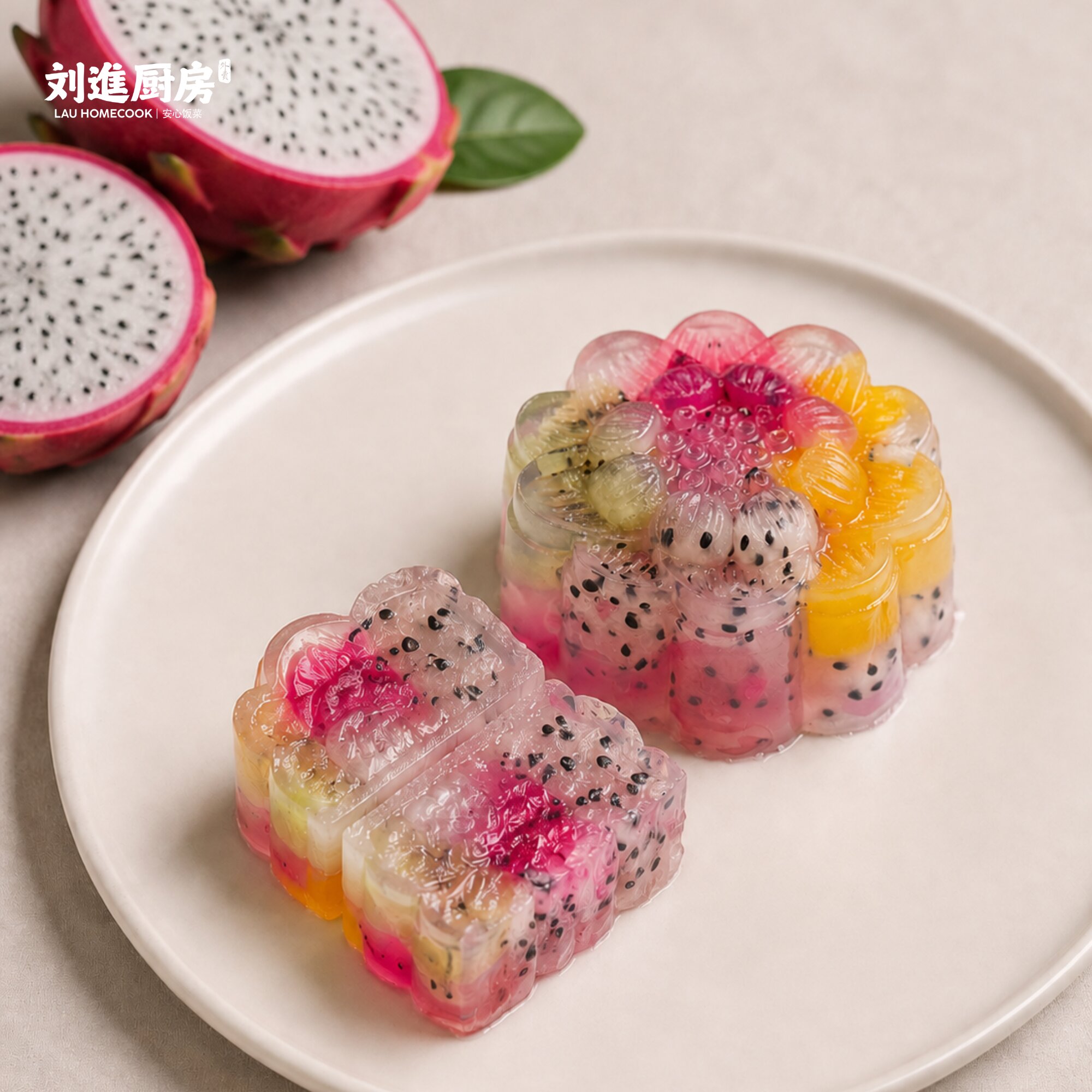 lau homecook jelly mooncake dragon fruit lau homecook jelly mooncake dragon fruit